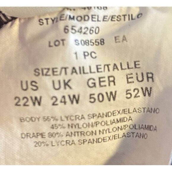 MIRACLESUIT Brown Polka Dot PIN POINT OCEANUS ONE PIECE SWIMSUIT PLUS‎ SIZE 22 W - Picture 8 of 12